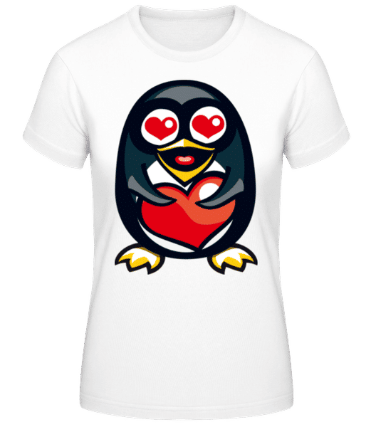 Aperçu: Love Penguin - T-shirt standard Femme - Blanc - Devant