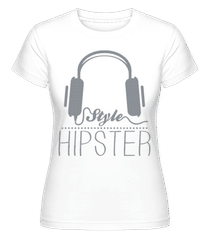 Écouteurs Hipster ·  T-shirt Shirtinator femme