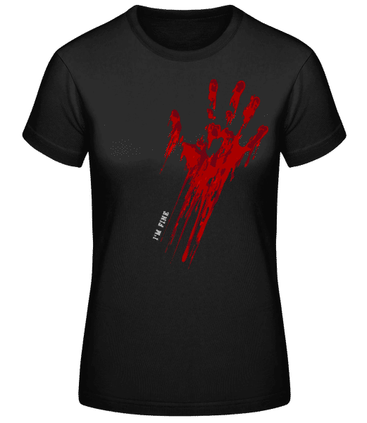 Aperçu: I'm Fine - T-shirt standard Femme - Noir - Devant