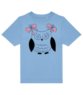 Chouette Fille - T-shirt enfants B&C - Bleu clair - Devant