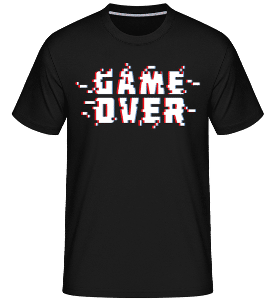 Aperçu: Game Over Pixel - T-Shirt Shirtinator homme - Noir - Devant