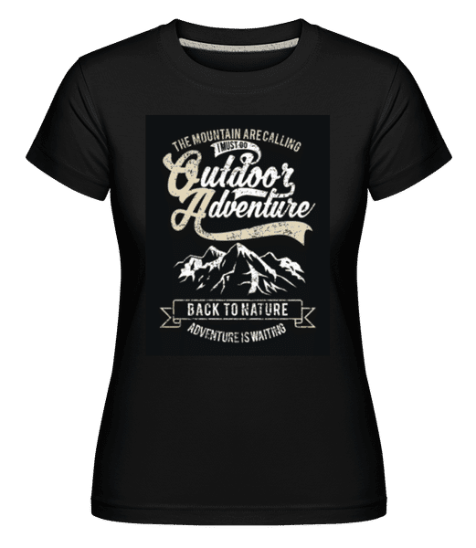 Aperçu: Outdoor Adventure -  T-shirt Shirtinator femme - Noir - Devant