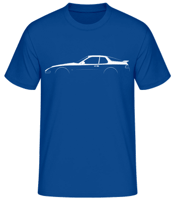 'Porsche 968 Clubsport' Silhouette - T-shirt standard Homme - Bleu royal - Devant