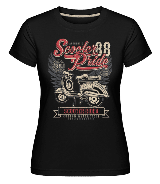Aperçu: Scooter Pride -  T-shirt Shirtinator femme - Noir - Devant