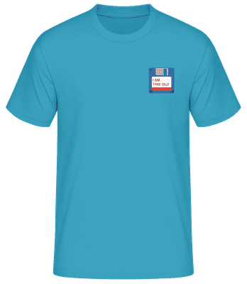I'm This Old Floppy Disc - Camiseta para hombre B&C - Aqua - delante