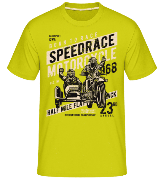 Preview: Speedrace -  Shirtinator Men's T-Shirt - Lime - Front