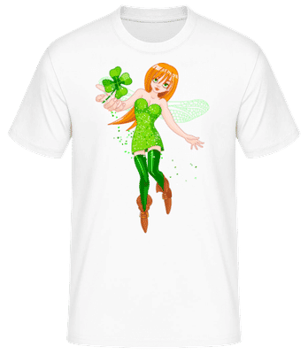Irish Fairy Logo Woman - Männer Basic T-Shirt - Weiß - Vorne