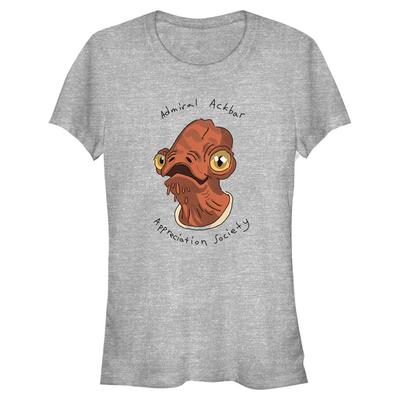 Star Wars - Admiral Ackbar - Women's T-Shirt - Heather grey - Front