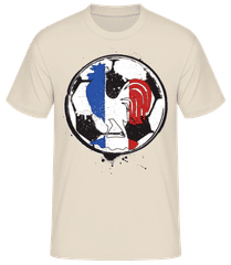 Futbalová lopta Francúzska · Pánske basic tričko