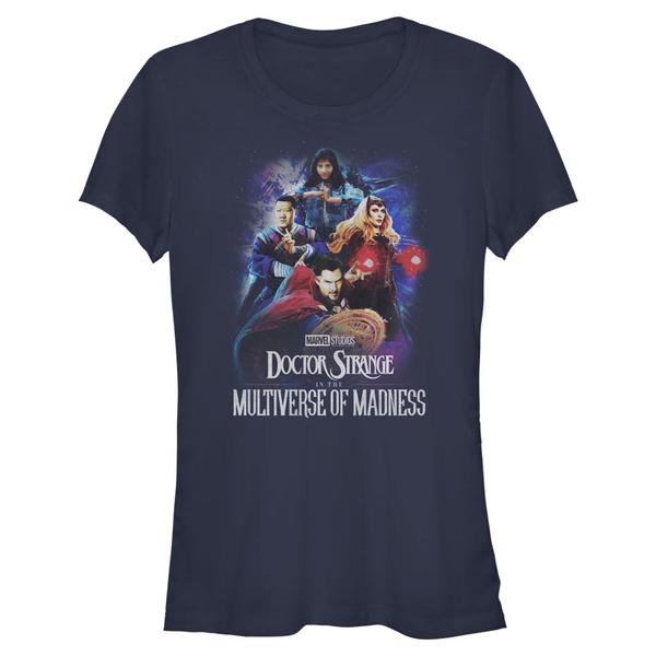 Aperçu: Marvel - Doctor Strange - Photo de groupe Poster Group - Femme T-shirt - Bleu marine - Devant