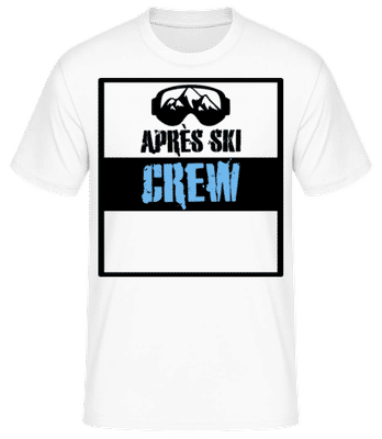 Après Ski Crew - Men's Basic T-Shirt - White - Front