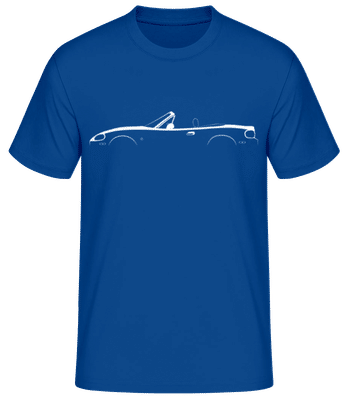 'Mazda MX-5 Miata NB' Silhouette - Camiseta básica para hombre - Azul real - delante