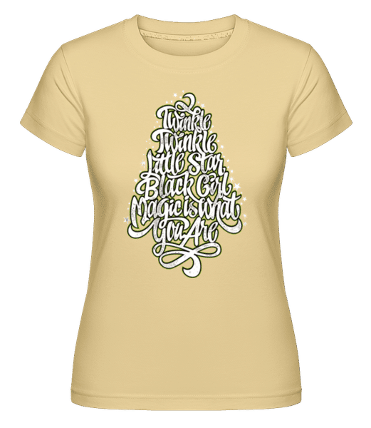 Preview: Twinkle Twinkle Little Star -  Shirtinator Women's T-Shirt - Yellow - Front