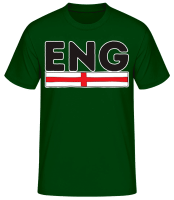 Football England - Camiseta básica para hombre - Verde botella - delante