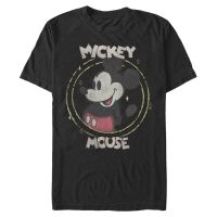Disney - Mickey Mouse - Mickey Happy - Men's T-Shirt - Black - Front