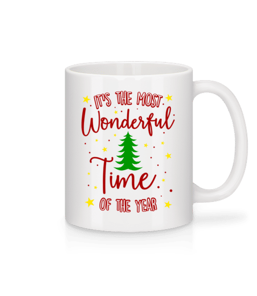 Aperçu: The Most Wonderful Time Of The Year - Mug en céramique blanc - Blanc - Devant