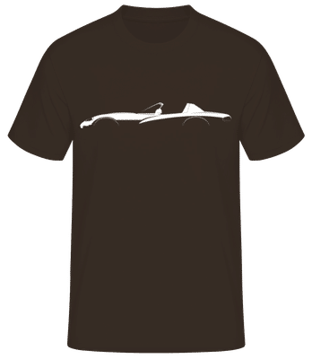 'Dodge Viper SR I' Silhouette - Männer Basic T-Shirt - Braun - Vorne
