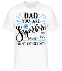 Dad You Are My Superhero Sky Blue · Men's Basic T-Shirt