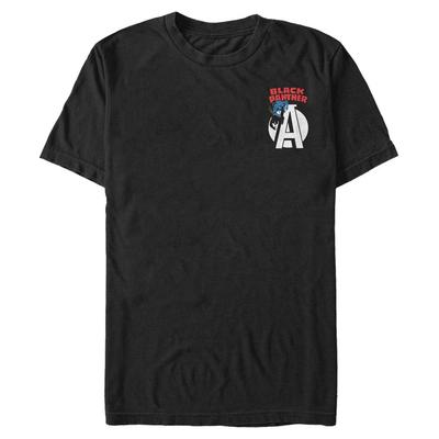 Marvel - Avengers - Black Panther Panther Badge - Homme T-shirt - Noir - Devant