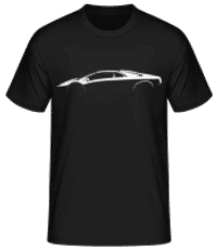 'Lamborghini Diablo SV' Silhouette - Men's Basic T-Shirt - Black - Front