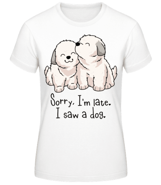 Aperçu: Sorry Im Late - T-shirt standard Femme - Blanc - Devant
