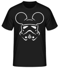 Trooper Mouse - Men's Basic T-Shirt - Black - Front