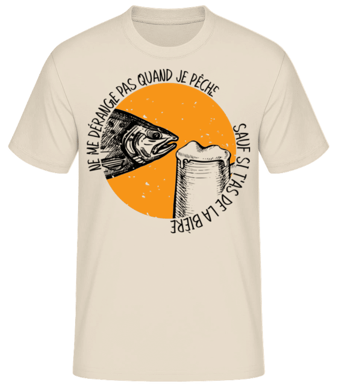 Aperçu: Ne Me Dérange - T-shirt standard Homme - Crème - Devant