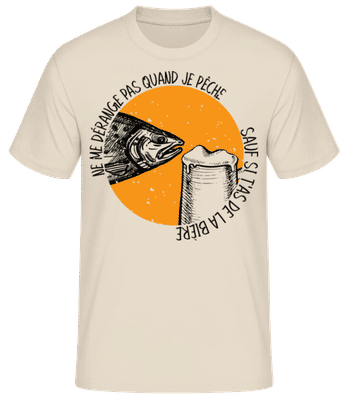 Ne Me Dérange - T-shirt standard Homme - Crème - Devant