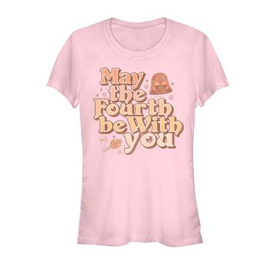 Star Wars - Skupina Vintage Fourth - Dámske Tričko - Ružová - Predné