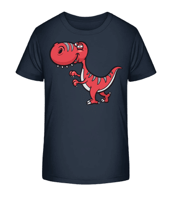 Dinosaure Drôle De Bande Dessiné - T-shirt bio Enfant Stanley Stella 2.0 - Bleu marine - Devant