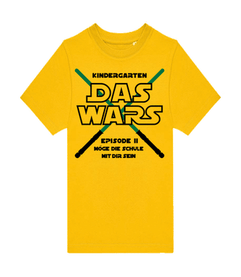 Kindergarten - Das Wars - Kinder T-Shirt B&C - Gelb - Vorne
