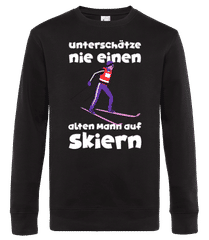 Alter Mann Auf Skiern · Männer Standard Pullover