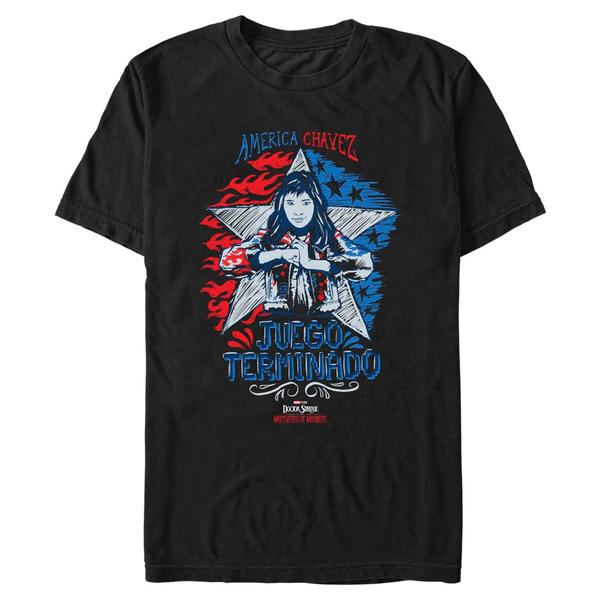 Preview: Marvel - Doctor Strange - America Chavez Juego Terminado - Men's T-Shirt - Black - Front