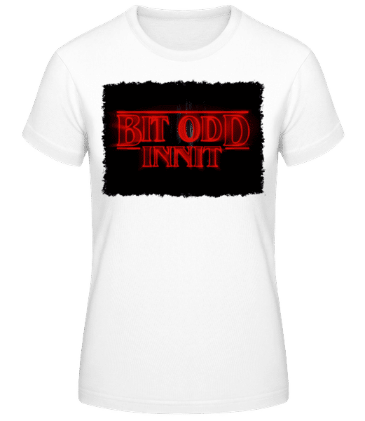 Preview: Stranger Things Odd Innit British Joke - Women's Basic T-Shirt - White - Front