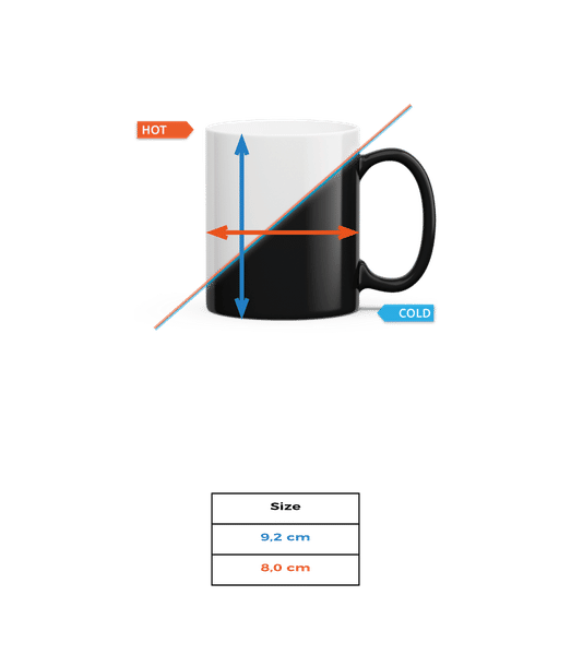 Vorschau: Nice Hot Cup Of Fuckoffee - Zaubertasse - Größentabelle