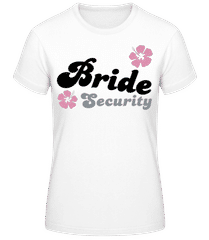 Bride Security Hibiscus · Frauen Basic T-Shirt