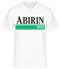 Abirin 2025 - Männer Basic T-Shirt - Weiß - Vorne
