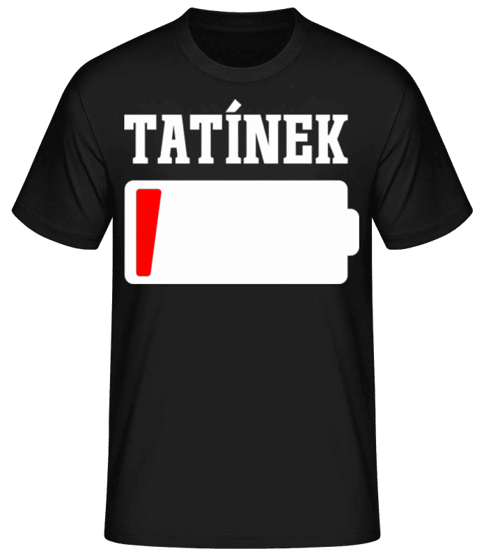 Náhled: Tatínek - Pánské basic tričko - Černá - Napřed