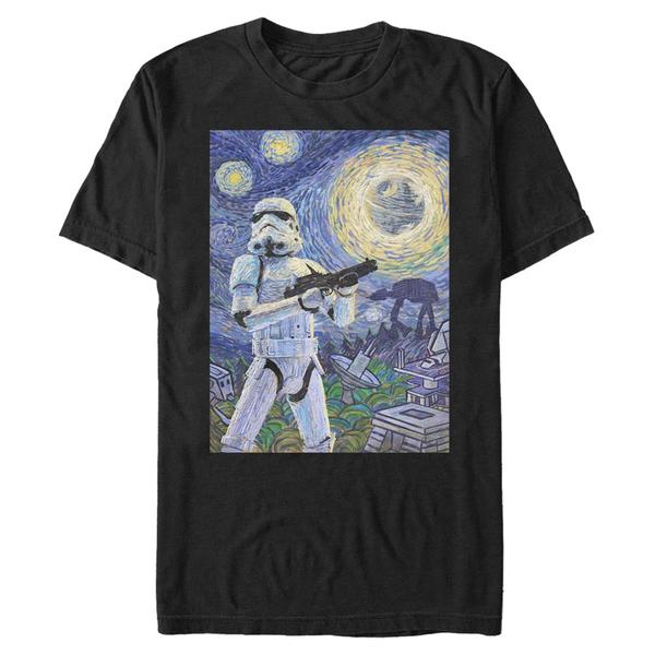 Aperçu: Star Wars - Stormtrooper Stormy Night - Homme T-shirt - Noir - Devant