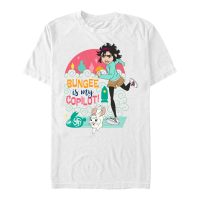 Netflix - Más allá de la luna - Fei Fei & Bungee Bungee Copilot - Hombres Camiseta - Blanco - delante