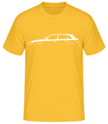 'Audi A3 Sportback (8V)' Silhouette - Men's Basic T-Shirt - Golden yellow - Front