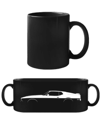 'Ford Mustang Mach 1 (1971)' Silhouette · Schwarze Tasse