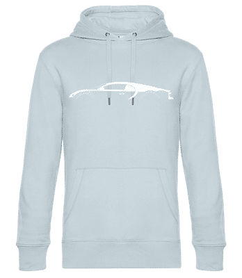 'Bugatti Chiron Super Sport' Silhouette - Sweat à capuche standard homme - Bleu clair - Devant