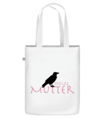 Stolze Rabenmutter - Bio Tasche - Weiß - Vorne
