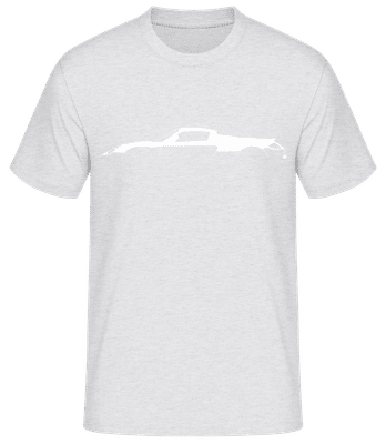 'Porsche Carrera GT' Silhouette - Men's Basic T-Shirt - Heather grey - Front