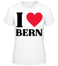 I Love Bern - Camiseta básica de mujer - Blanco - delante