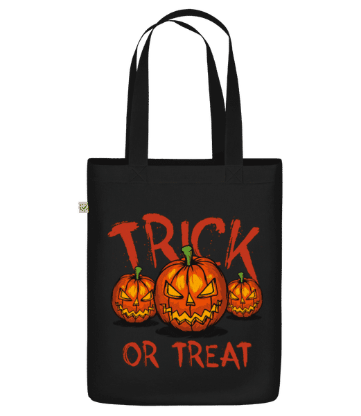Aperçu: Trick Or Treat - Sac en toile bio - Noir - Devant