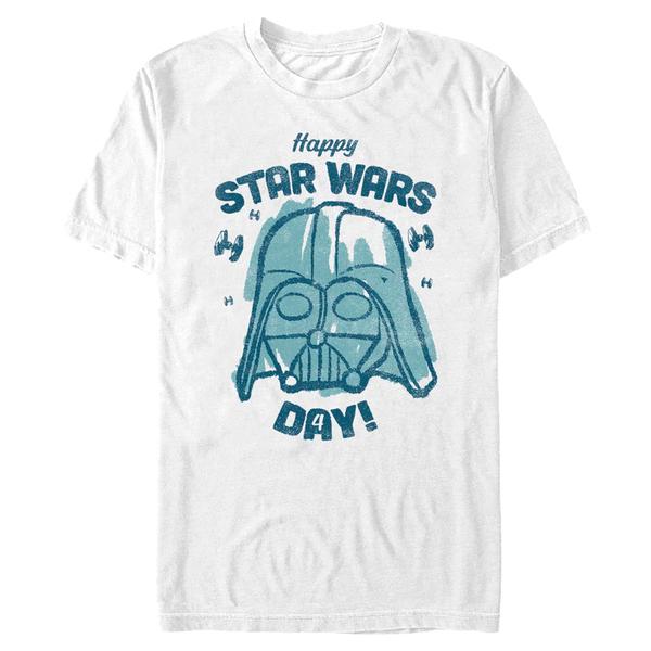 Aperçu: Star Wars - The Mandalorian - Darth Vader Day Of Reckoning - Homme T-shirt - Blanc - Devant