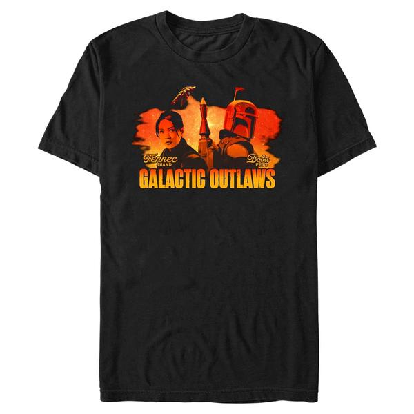 Aperçu: Star Wars - Book of Boba Fett - Skupina Galactic Sunset - Homme T-shirt - Noir - Devant