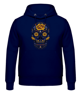 Dia De Los Muertos Skull - Pánska mikina - Namornícka modrá - Predné